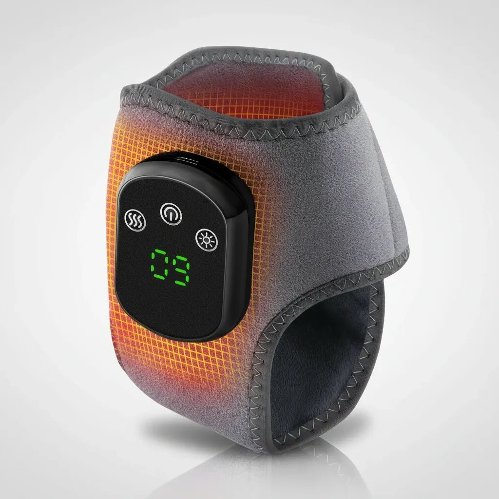 Heated & Vibrating Ankle Brace for Ankle Pain Relief and Faster Recovery - Wrightshop